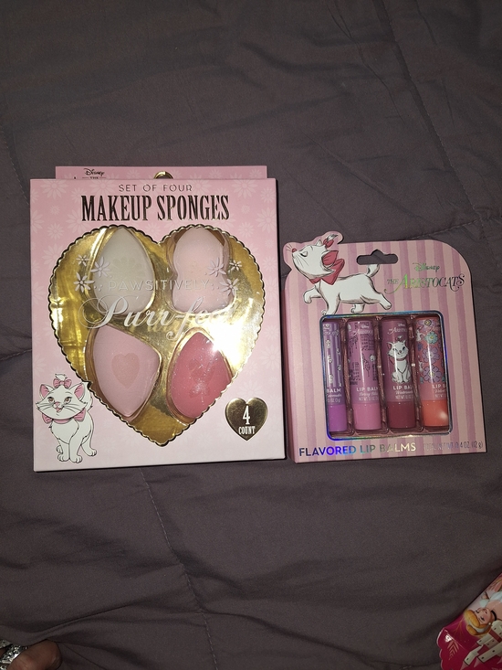 Disney Other - Disney The Aristocats Makeup Sponges & Lip Balm Set - Pink
